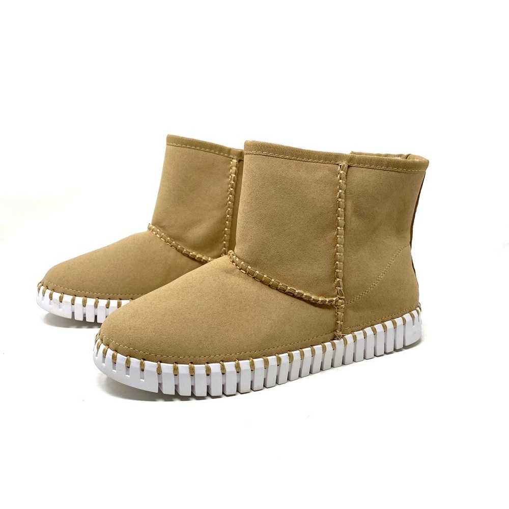 Ilse Jacobsen Tulip 6175 Ankle Boots Latte Faux Fur Lined Eco Friendly Size 38 - Picture 2 of 7